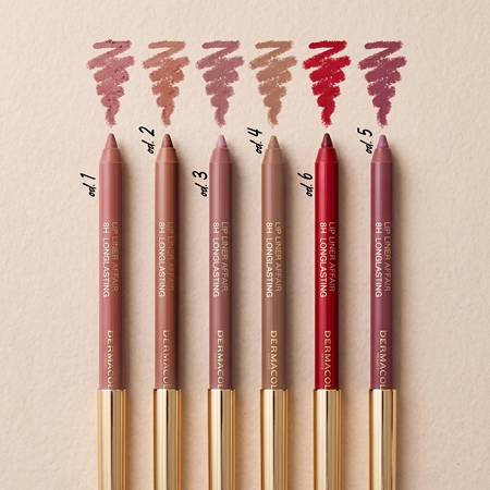Dermacol 8H Lip Liner Affair crayon à lèvres texture crémeuse