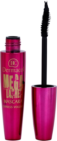 Dermacol Mega Lashes Express Volume mascara per ciglia allungate, curve e voluminose