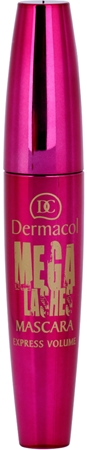 Dermacol Mega Lashes Express Volume mascara per ciglia allungate, curve e voluminose