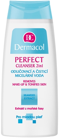 Dermacol Perfect agua micelar limpiadora para pieles jóvenes