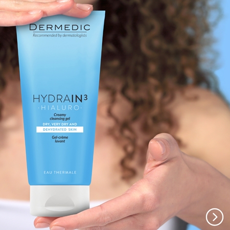 Dermedic Hydrain3 Hialuro krémový čisticí gel pro dehydratovanou suchou pleť