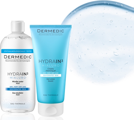 Dermedic Hydrain3 Hialuro krémový čisticí gel pro dehydratovanou suchou pleť