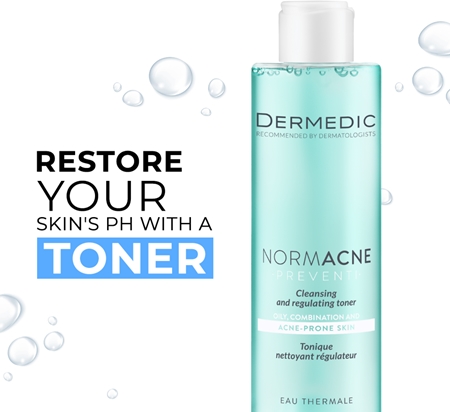 Dermedic Normacne Preventi lotion tonique nettoyante apaisante pour peaux grasses et mixtes