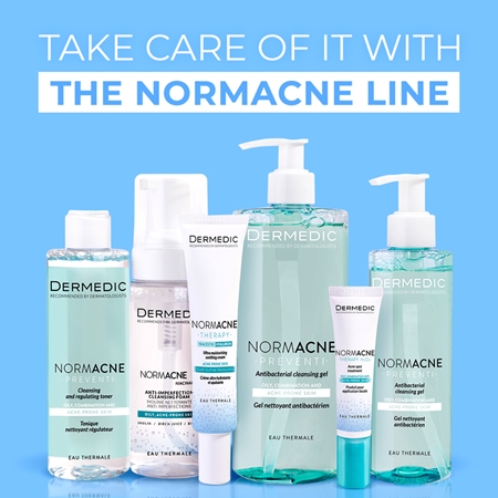 Dermedic Normacne Preventi lotion tonique nettoyante apaisante pour peaux grasses et mixtes
