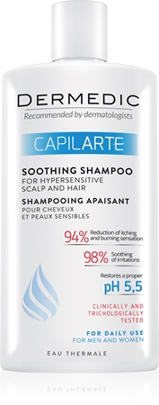 Dermedic Capilarte Soothing Shampoo Lindrende shampoo Til sensitiv og irriteret hud