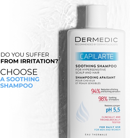 Dermedic Capilarte Soothing Shampoo Lindrende shampoo Til sensitiv og irriteret hud