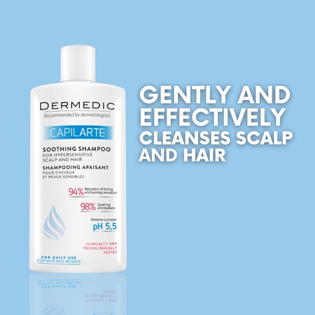 Dermedic Capilarte Soothing Shampoo Lindrende shampoo Til sensitiv og irriteret hud