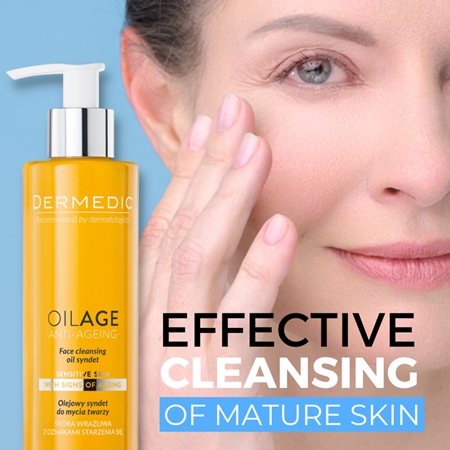 Dermedic Oilage Anti-Ageing olejový syndet na umývanie tváre