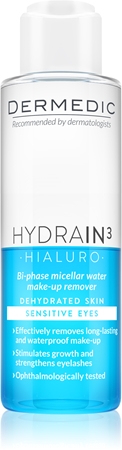 Dermedic Hydrain3 Hialuro διφασικό μικυλλιακό νερό Τα μάτια
