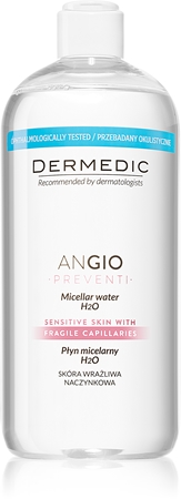 Dermedic Angio Preventi acqua micellare lenitiva per pelli con tendenza all'arrossamento