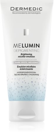 Dermedic Melumin emulsión micelar limpiadora para pieles hiperpigmentadas