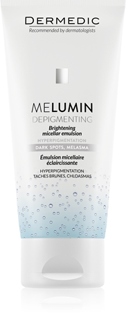 Dermedic Melumin emulsão micelar de limpeza para pele com hiperpigmentação