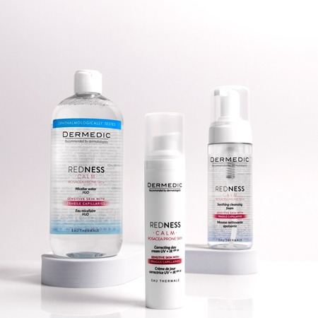 Dermedic Redness Calm espuma de limpeza apaziguador