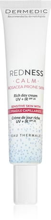 Dermedic Redness Calm creme contra vermelhidão e veias dilatadas SPF 20