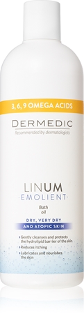 Dermedic Linum Emolient huile de bain pour peaux sèches à atopiques