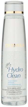 Dermika HydroClean мицеларна почистваща вода за лице и очи