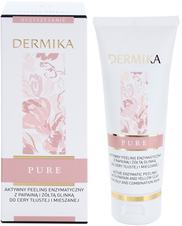 Dermika Pure активний ензимний пілінг для комбінованої та жирної шкіри