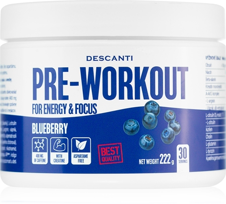Descanti Pre Workout podpora sportovního výkonu