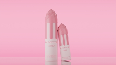 DESERVED Whipped Shower Foam Strawberry Milkshake Αφροντούς για το σώμα