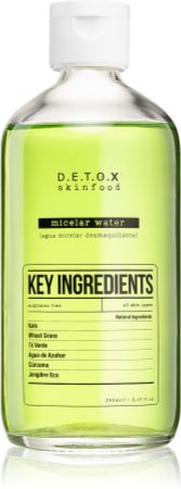 Detox Skinfood Key Ingredients osvěžující micelární voda