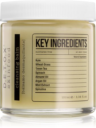Detox Skinfood Key Ingredients čistiaci balzam