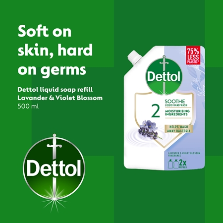 Dettol Soft on Skin Lavender folyékony szappan utántöltő