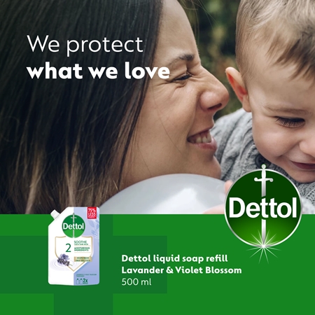 Dettol Soft on Skin Lavender folyékony szappan utántöltő