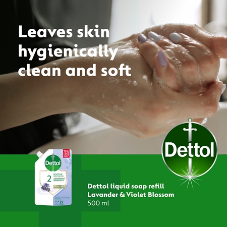 Dettol Soft on Skin Lavender folyékony szappan utántöltő