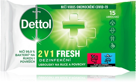 Dettol Disinfectant Wipes 2in1 vlhčené čisticí ubrousky na ruce
