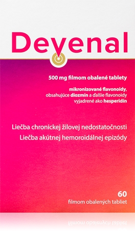 Devenal Devenal 500 mg obalené tablety na liečbu žilných ochorení