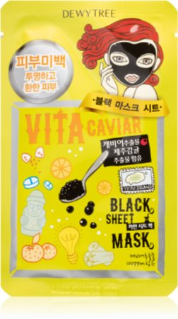 Dewytree Black Mask Vita Caviar maska nawilżająca w płacie