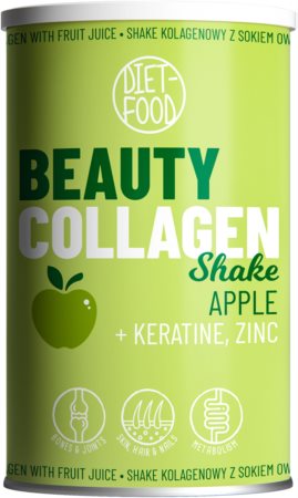 Diet-Food Beauty Collagen Shake mieszanka do przygotowania koktajlu na piękne włosy, skórę i paznokcie