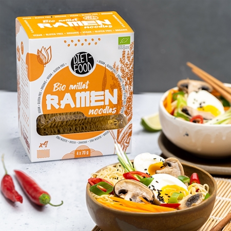 Diet-Food Ramen makaron jaglany BIO makaron Bezglutenowy
