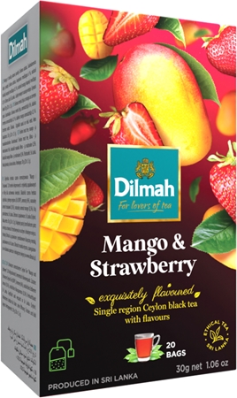 Dilmah Černý čaj mango & jahoda porcovaný čaj s ovocnou příchutí