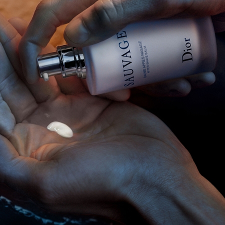DIOR Sauvage aftershave balm with pump for men