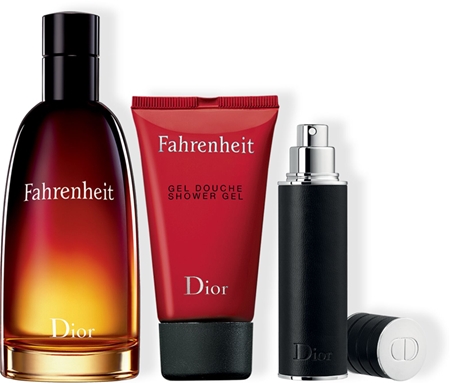 DIOR Fahrenheit coffret cadeau - eau de toilette, vaporisateur de voyage et gel douche   pour homme