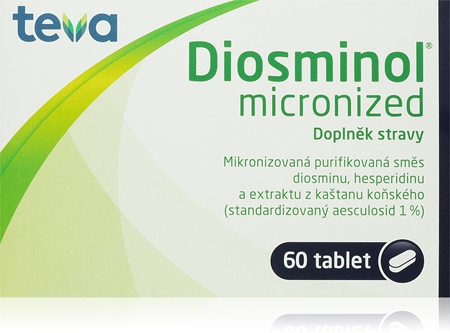 Diosminol Diosminol micronized tablety pro podporu správné činnosti cévní soustavy