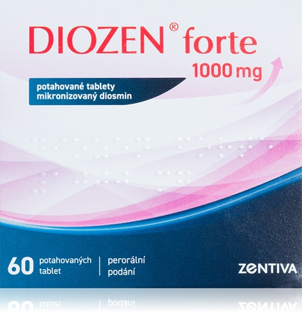 Diozen Diozen Forte 1000 mg tablety k léčbě otoků, zánětů a žilních onemocnění dolních končetin