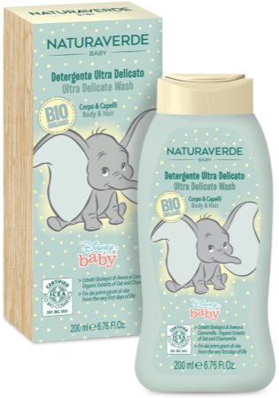 Disney Naturaverde Baby Ultra Delicate Wash Duschgel & Shampoo 2 in 1 für Kinder ab der Geburt