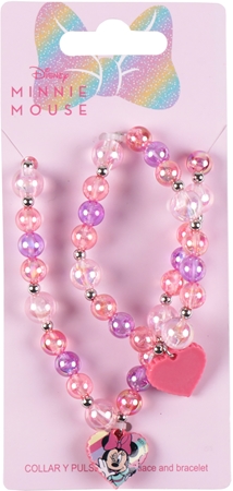 Disney Minnie Necklace and Bracelet szett gyermekeknek