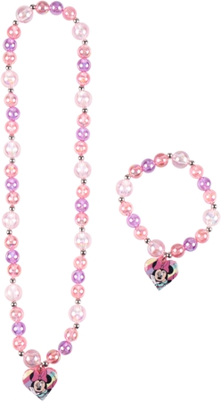 Disney Minnie Necklace and Bracelet szett gyermekeknek