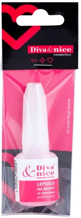 Diva & Nice Cosmetics Accessories Nails lepidlo na nehty se štětečkem