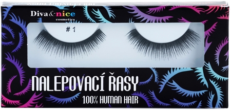 Diva & Nice Cosmetics Accessories Lashes ciglia finte in capelli naturali