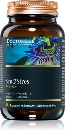 Doctor Life Sen & Stress Adaptogen kapsułki do dobrego samopoczucia psychicznego
