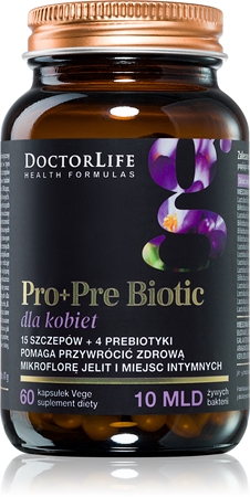 Doctor Life Pro+Pre Biotic dla kobiet kapsułki do ochrony mikroflory jelitowej