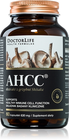 Doctor Life AHCC ekstrakt z grzybni Shiitake kapsułki na wsparcie układu odpornościowego