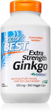Doctor's Best Extra Strenght Ginkgo kapsułki do wsparcia układu krwionośnego i funkcji poznawczych