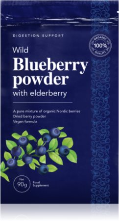 DoktorBio Wild Blueberry powder with elderberry proszek na poprawę trawienia