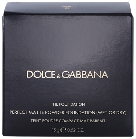 Dolce&Gabbana The Foundation Perfect Matte Powder Foundation base em pó matificante com espelho e aplicador