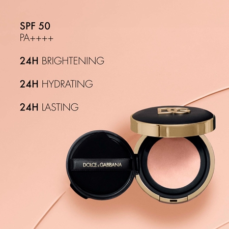 Dolce&Gabbana Fresh Rose Glow Cushion fond de teint hydratant éclat SPF 50+